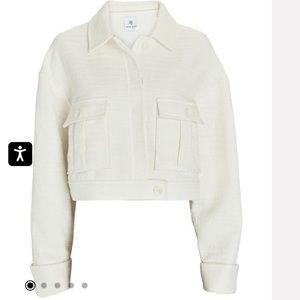 Anine Bing Adriana cropped tweed jacket